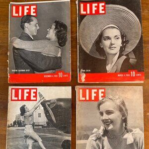 4 Vintage Life Magazines - 1939/40/41